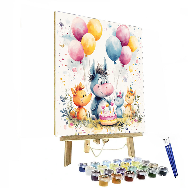 Eeyore's Birthday Party - Disney Inspired DIY Painting By Numbers Kit