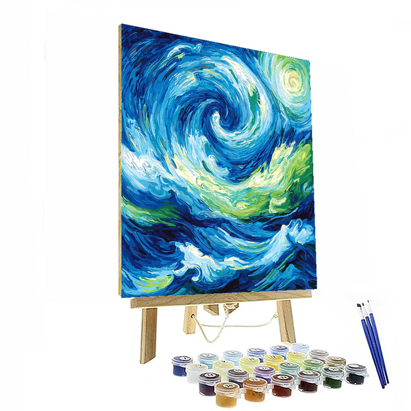 Vincent van Gogh Inspired Oceanic Dreams - DIY Painting By Numbers Kit