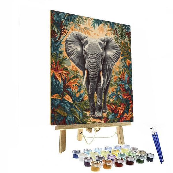 Henri Rousseau Inspired The Majestic Elephant - DIY Painting By Numbers Kit