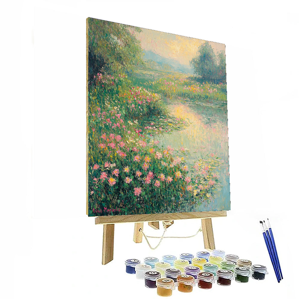 „Nature's Whisper“ von Claude Monet – Malen nach Zahlen zum Selbermachen