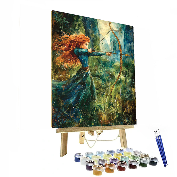 Merida's Archery Adventure - Disney Inspired DIY Painting By Numbers Kit