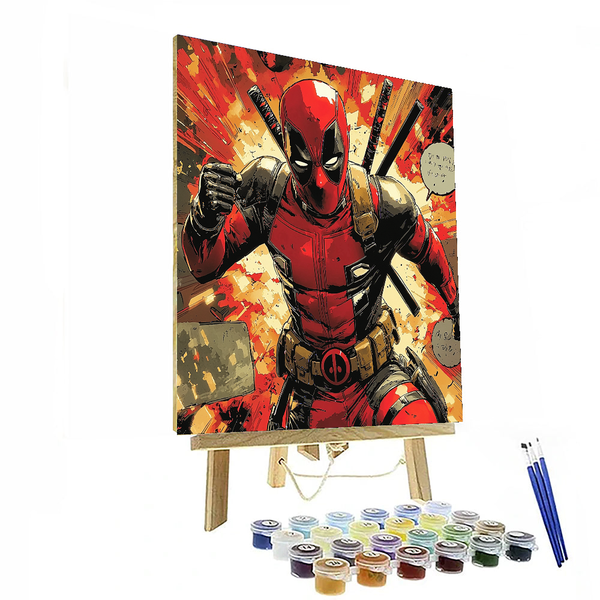 Ryan Reynolds: Charming Irreverence of Deadpan Delight - DIY Painting By Numbers Kit