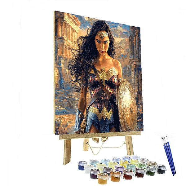 Gal Gadot: The Warrior Spirit of Wonder Woman - DIY Painting By Numbers Kit