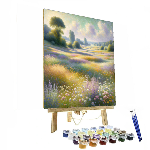 „Whispering Meadows“ inspiriert von Claude Monet – Malen nach Zahlen zum Selbermachen