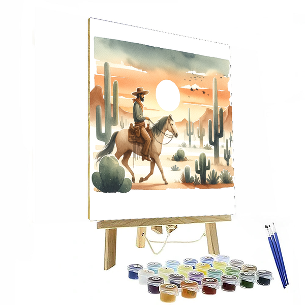 Wild West Cowboy Adventure - DIY Painting By Numbers Kit