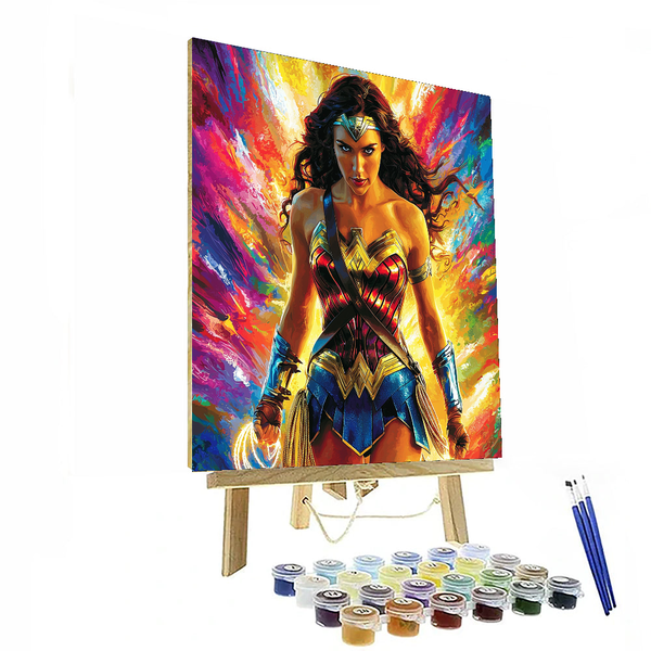 Gal Gadot: The Empowering Wonder Woman - DIY Painting By Numbers Kit