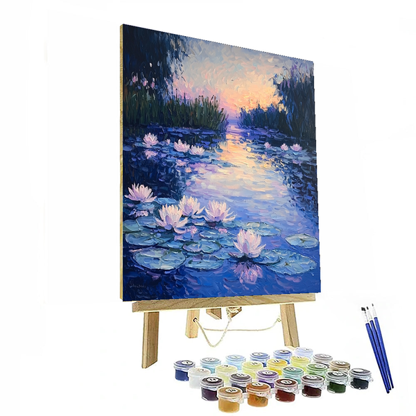 Monet Inspired Twilight Bloom - DIY Painting By Numbers Kit