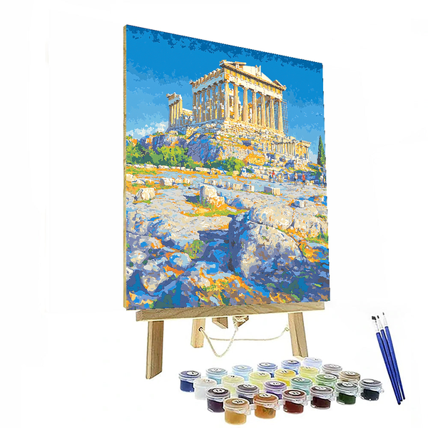 Acropolis of Athens - DIY Painting By Numbers Kit