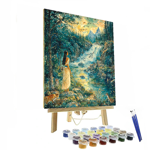 Pocahontas and the Great Spirit - Disney Inspired DIY Painting By Numbers Kit