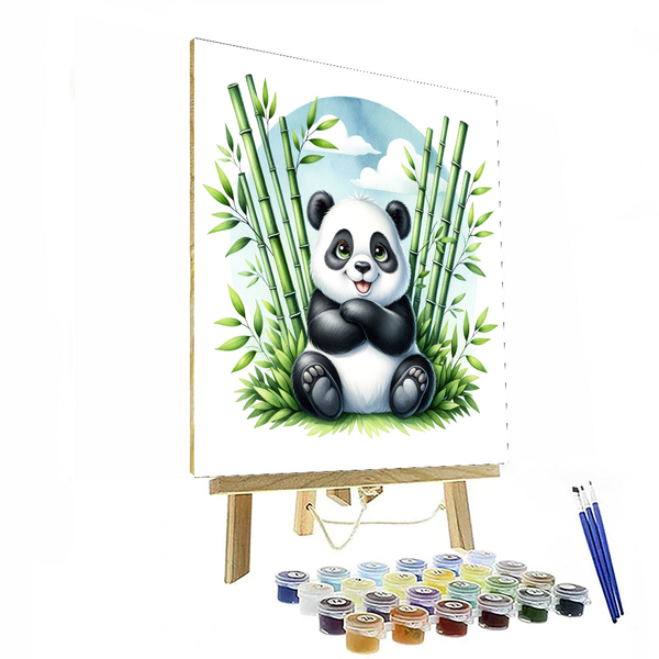 Adorable Panda - DIY Painting By Numbers Kit