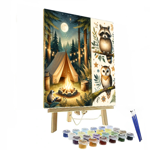 Fun Camping Adventure - DIY Painting By Numbers Kit