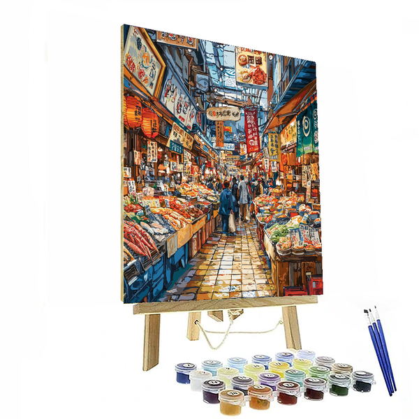 Tsukiji Outer Market - DIY Painting By Numbers Kit