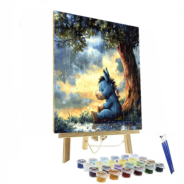 Eeyore's Rainy Day Reflection - Disney Inspired DIY Painting By Numbers Kit