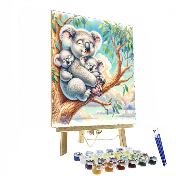 Cuddly Koala Family - DIY Painting By Numbers Kit