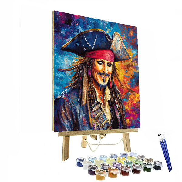 Johnny Depp: Enigmatic Essence of Eccentricity - DIY Painting By Numbers Kit