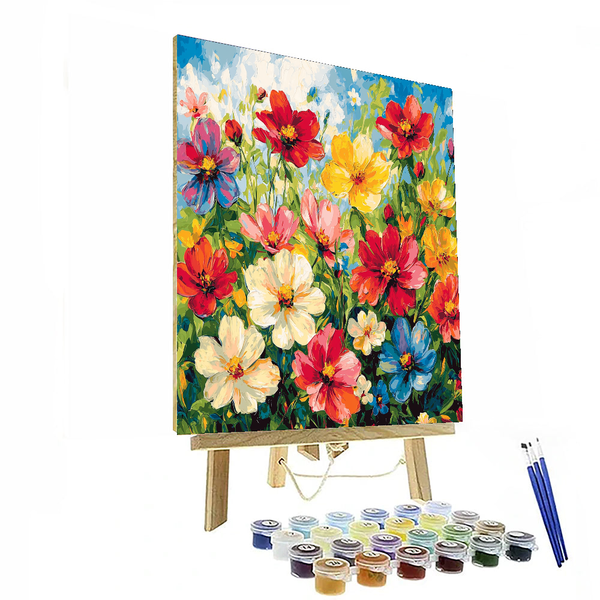 Von Claude Monet inspirierter, wunderlicher Garten der Farben – Malen nach Zahlen-Set zum Selbermachen