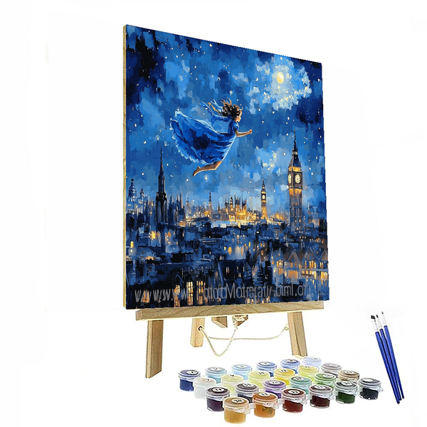 Wendy's Flight Over London - Disney Inspired DIY Painting By Numbers Kit