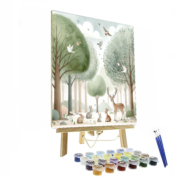 Friendly Forest - DIY Painting By Numbers Kit