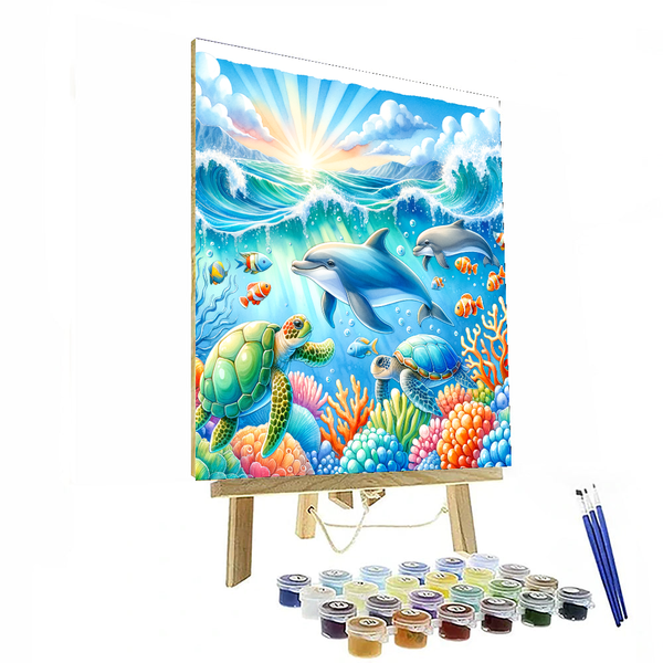 Happy Ocean Life - DIY Painting By Numbers Kit