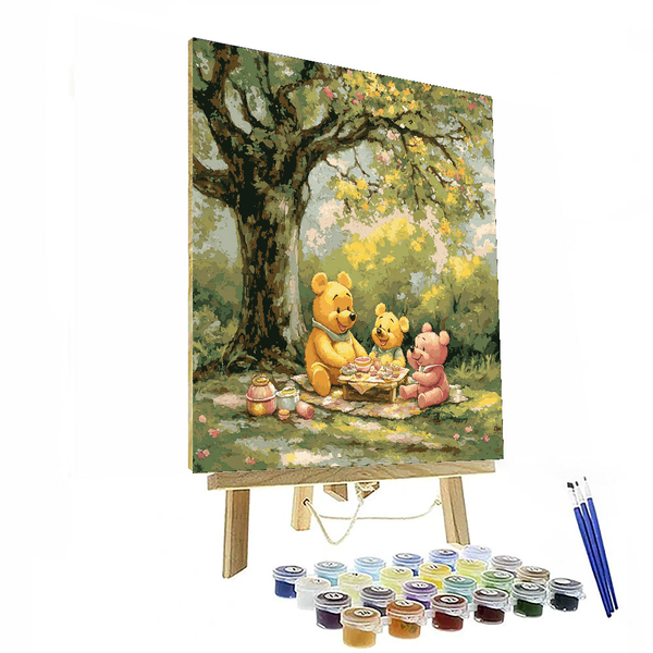 Winnie the Pooh and Friends Picnic - Disney Inspired DIY Painting By Numbers Kit