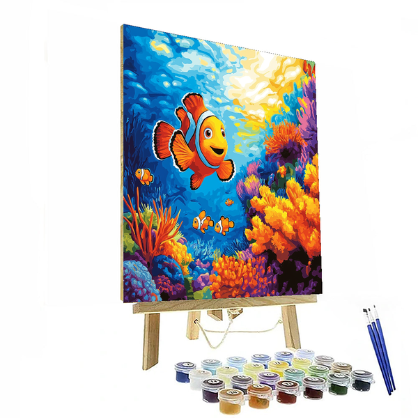 Nemo's Ocean Friends - Malen nach Zahlen-Set zum Selbermachen, inspiriert von Disney