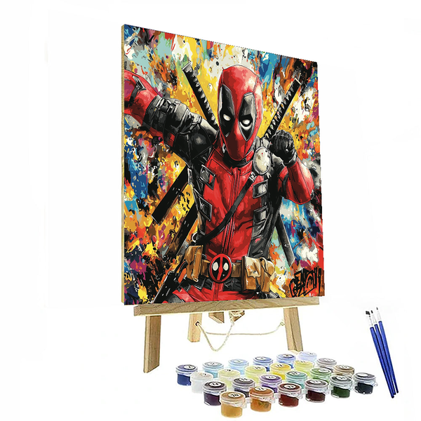 Ryan Reynolds: The Charismatic Deadpool of Laughter - DIY Painting By Numbers Kit