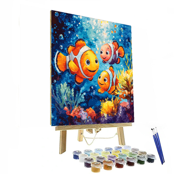 Finding Nemo's Underwater Quest - Disney Inspired DIY Painting By Numbers Kit