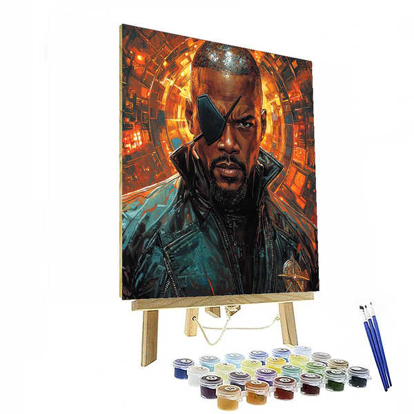 Samuel L. Jackson: The Resounding Voice of Authority - DIY Painting By Numbers Kit