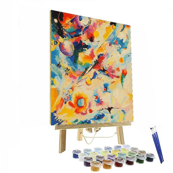 Kandinsky Inspired Abstract Elegance - DIY Painting By Numbers Kit