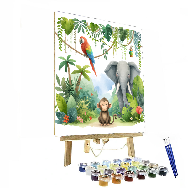 Jungle Explorer's Journey - DIY Painting By Numbers Kit