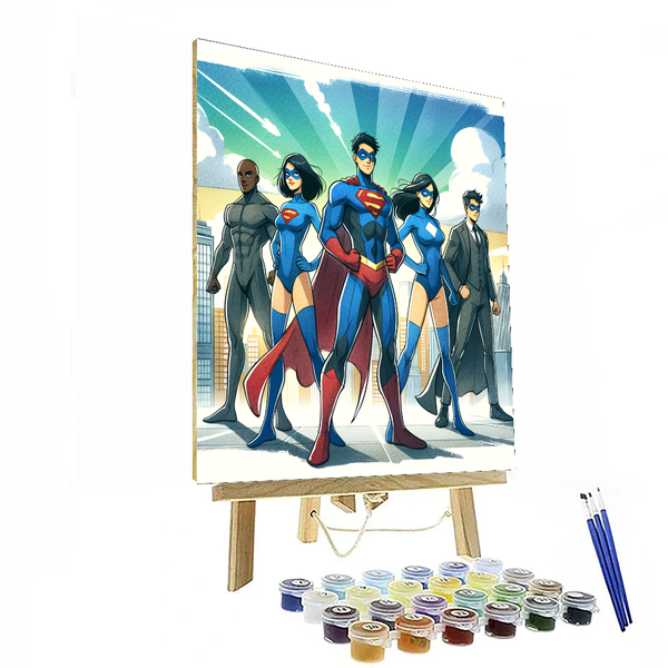 Superhero Adventure Squad - DIY Painting By Numbers Kit