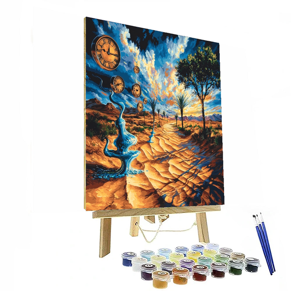 Salvador Dali Inspired Dali's Surreal Desert Mirage - DIY Painting By Numbers Kit