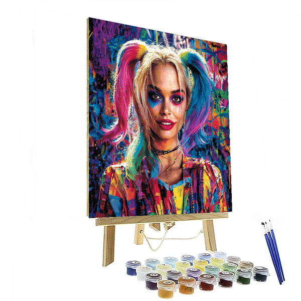 Margot Robbie: The Spirited Joker's Queen - DIY Painting By Numbers Kit