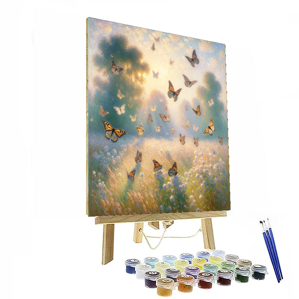 Claude Monet Inspired Monarch Migration - DIY Painting By Numbers Kit