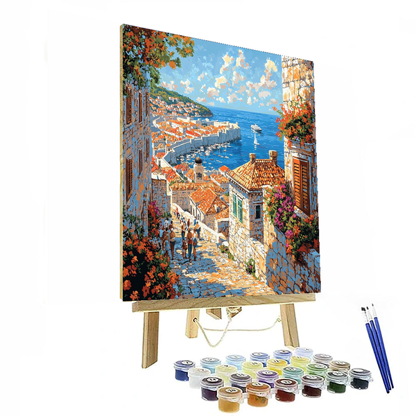 Dubrovnik Old Town - Dubrovnik, Croatia - DIY Painting By Numbers Kit