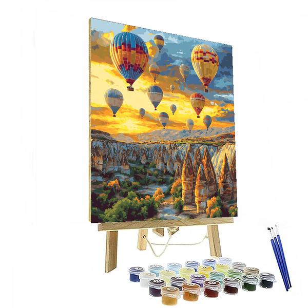 Cappadocia Hot Air Balloon - DIY Painting By Numbers Kit