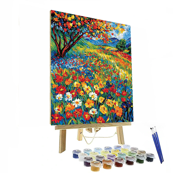 Vincent van Gogh Inspired Charming Meadows - DIY Painting By Numbers Kit