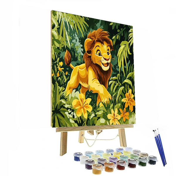 Simba's Jungle Quest - Disney Inspired DIY Painting By Numbers Kit