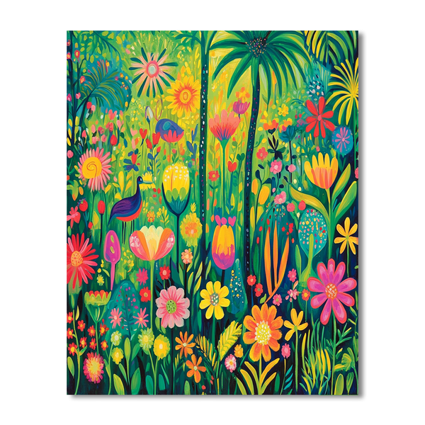 Henri Rousseau Inspired Whimsical Gardens - DIY Painting By Numbers Kit