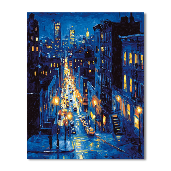 Edward Hopper Inspired Urban Energy - DIY Painting By Numbers Kit