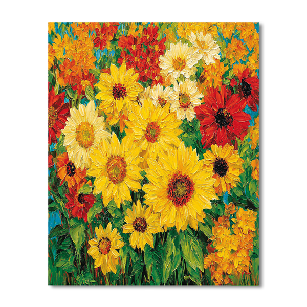 Vincent van Gogh Inspired Joyful Blooms - DIY Painting By Numbers Kit