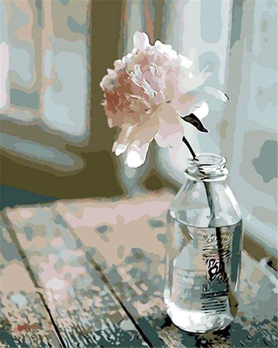 Paint by Numbers - White Flower